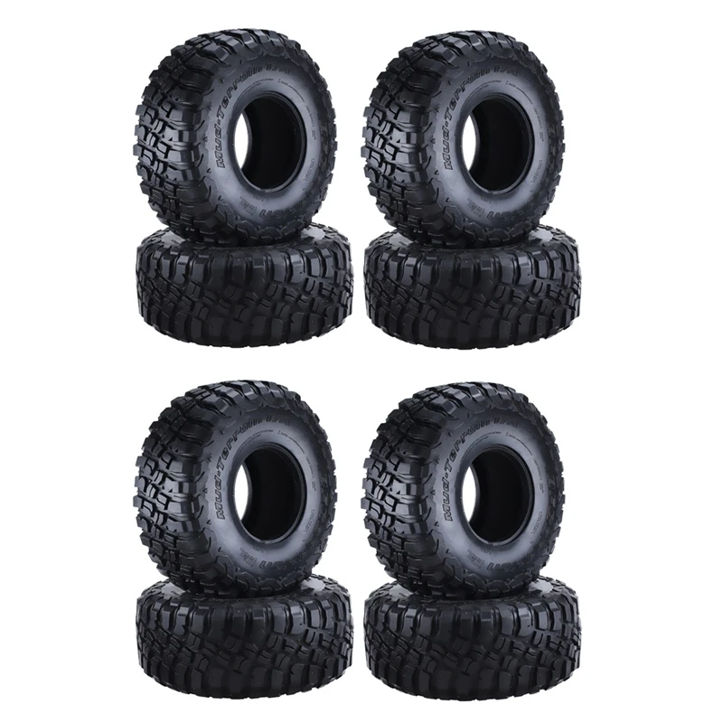 

8PCS 120Mm 2.2 Mud Grappler Rubber Tyre Wheel Tires For 1/10 RC Crawler Traxxas TRX4 TRX6 Axial SCX10 90046 Wraith