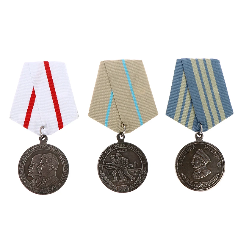 

1PC Russian Military medal Silver plated WWII USSR Russian Soviet Medals Copy