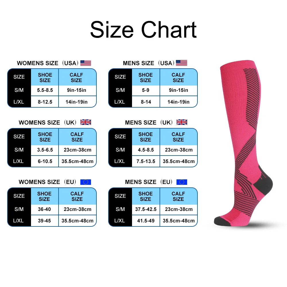 Compression Socks Outdoor Running Cycling Socks Leg Veins Elastic Socks Men And Women Long Tube Socks Pressure Socks