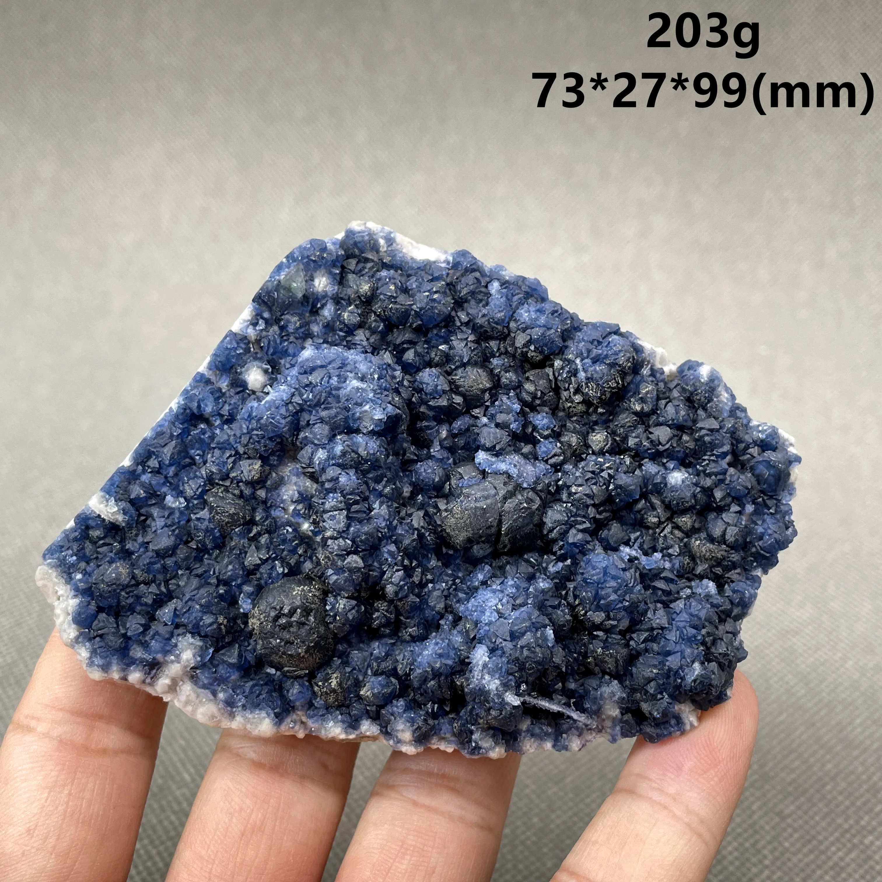 

NEW! BIG! 100% Natural rare blue fluorite Mineral specimen cluster Stones and crystals Healing crystal from Inner Mongolia