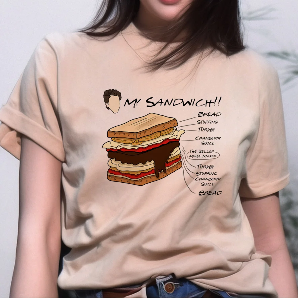 Женские аниме футболки Chandler Bing забавные летние y2k