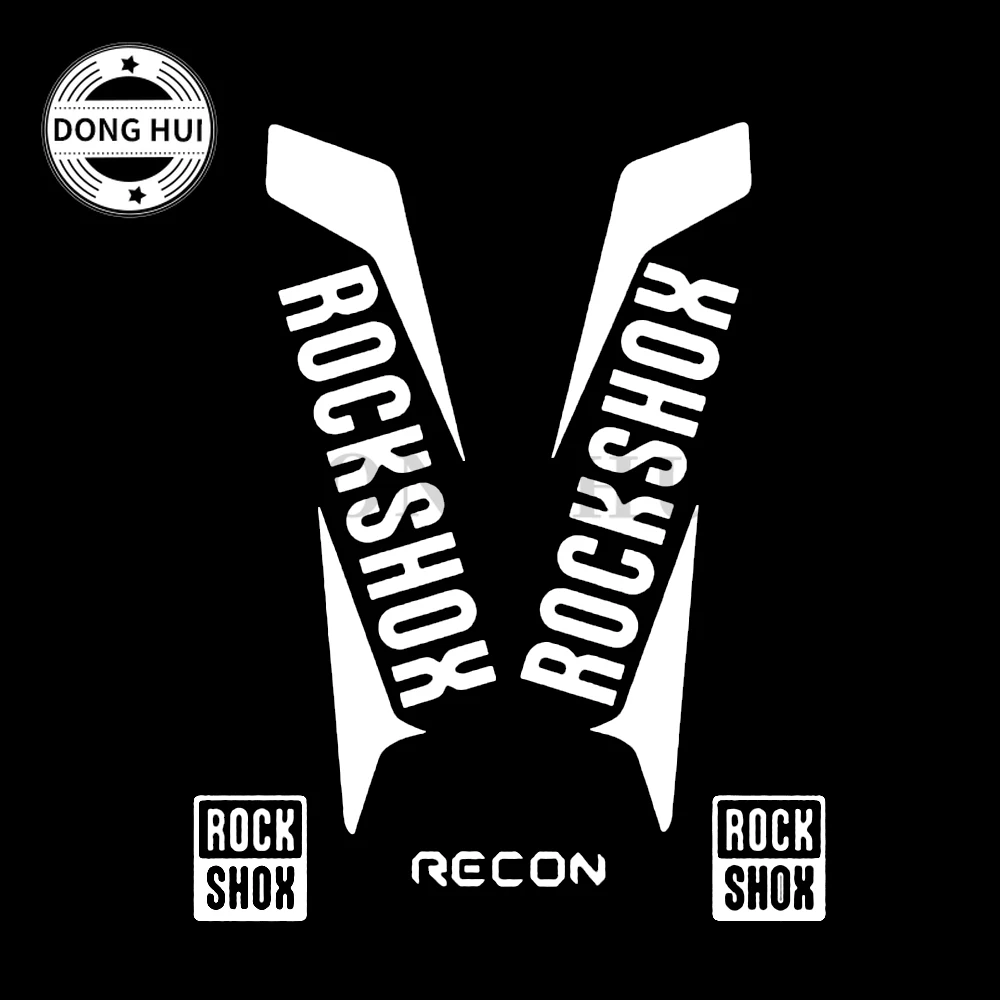

Rockshox автомобильные наклейки переводные наклейки JDM аксессуары грязевой велосипед мотоцикл багажник шлем наклейки ПВХ водонепроницаемые