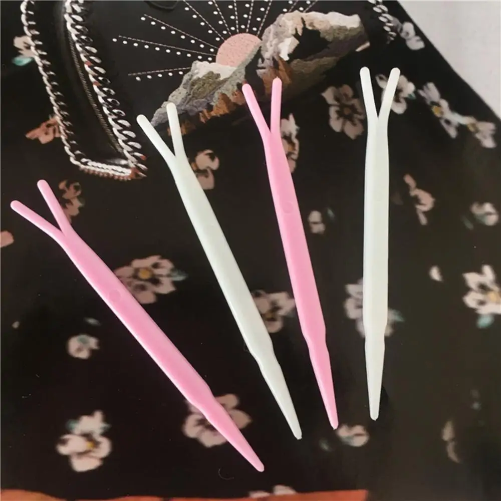 

100pcs Y Type Special Mounting Fork Sticks for Double Eyelids Make up Tools