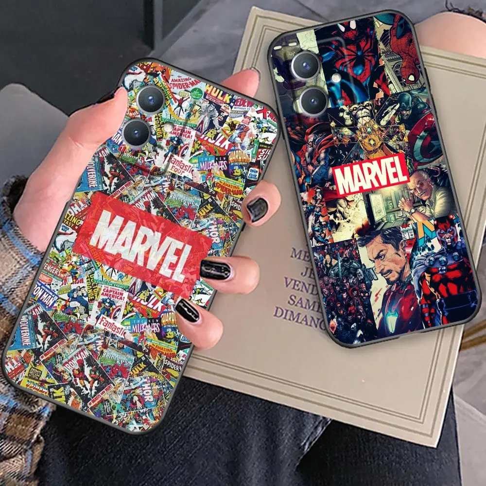 

Marvel Avengers Heros Logo Comics Case For Huawei P50E P50 P50Pocket P40 P30 P20 P10 Pro Plus Lite 2021 2020 2019 2018 5G Cover