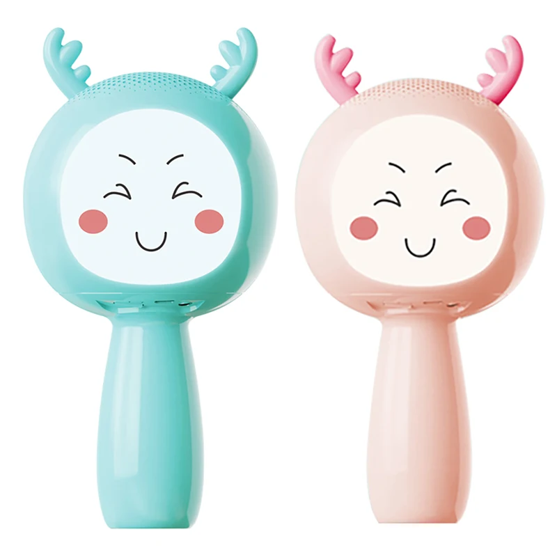 

Детский микрофон беспроводной микрофон для караоке со светодиодной подсветкой волшебный звук подарок для детей