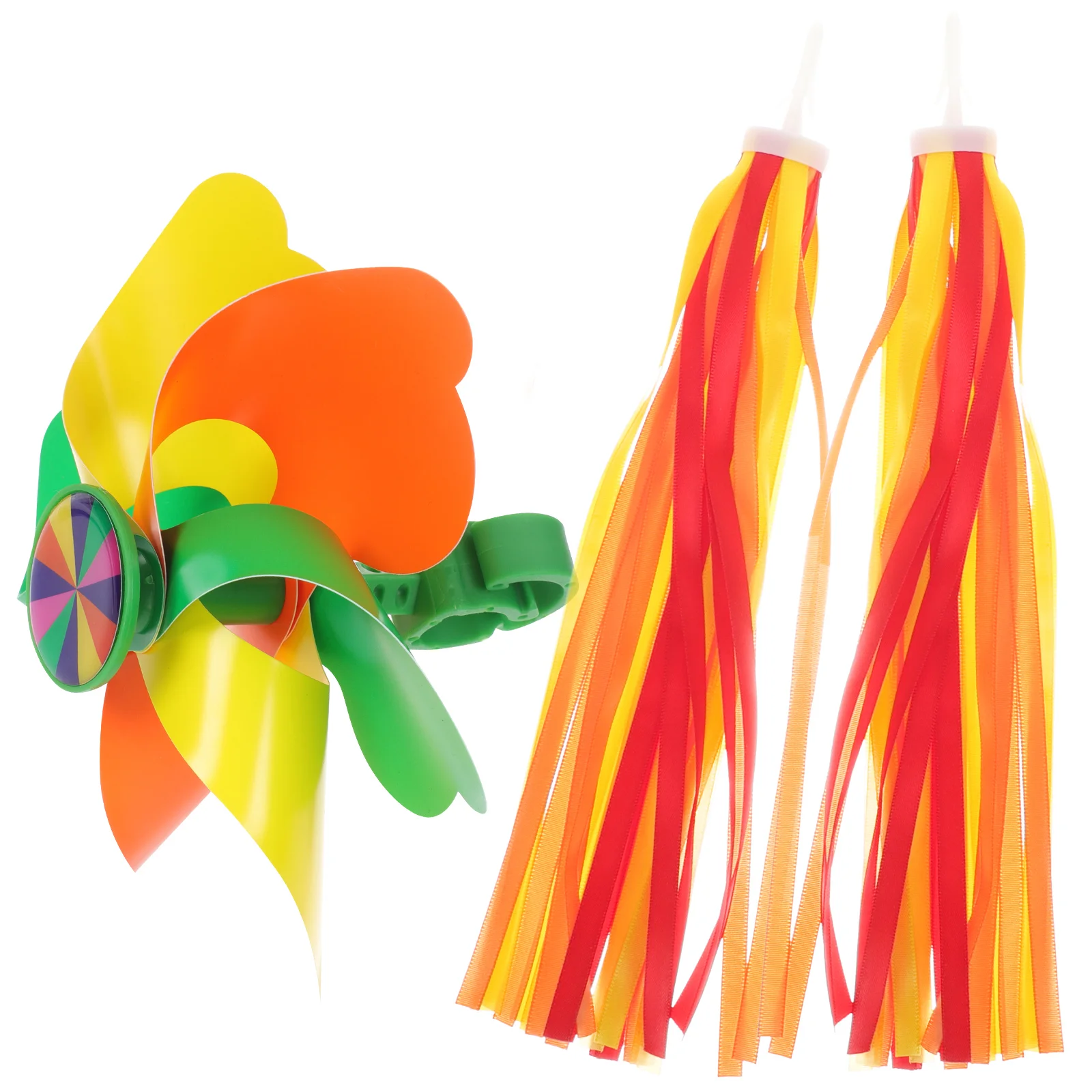 

Bike Streamers Tassels Handlebar Kids Pinwheel Scooter Ribbons Tassel Pad Grips Bar Pinwheels Grip Motorcycle Rainbow Wind