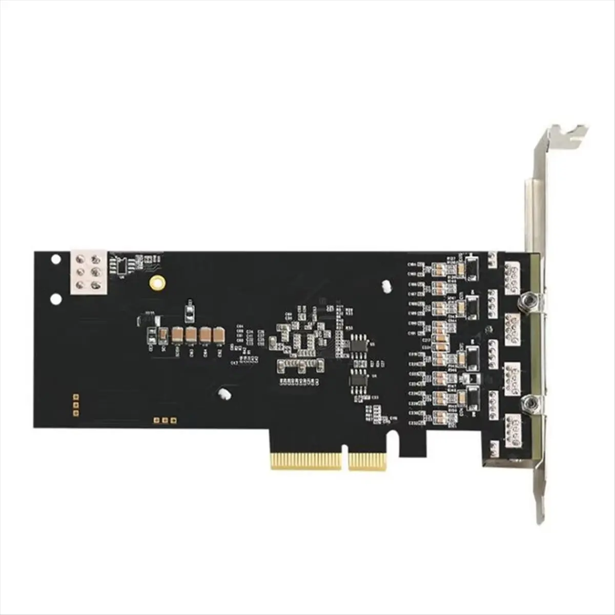 [ABPO] 4-портовая сетевая карта PCIE POE 101001000M Гигабитный промышленный Ethernet-конвертер PCI-E 1x адаптер Чип Intel350 (art.: 3920d430bb44e) - 3920d430bb44e
