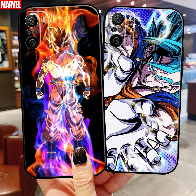 

Dragon Ball Anime For Xiaomi Redmi K40 Pro K40 Gaming Phone Case Silicone Cover Liquid Silicon Carcasa Soft Funda Black