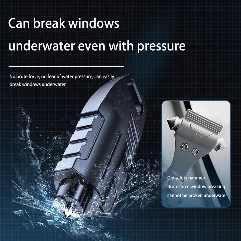 Автомобильный аварийный молоток 2-в-1 многофункциональный выключатель окон резак