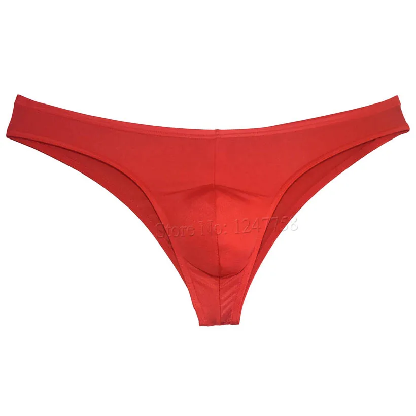 Мужские трусы-бикини из спандекса нижнее белье блестящие брифы на спине для
