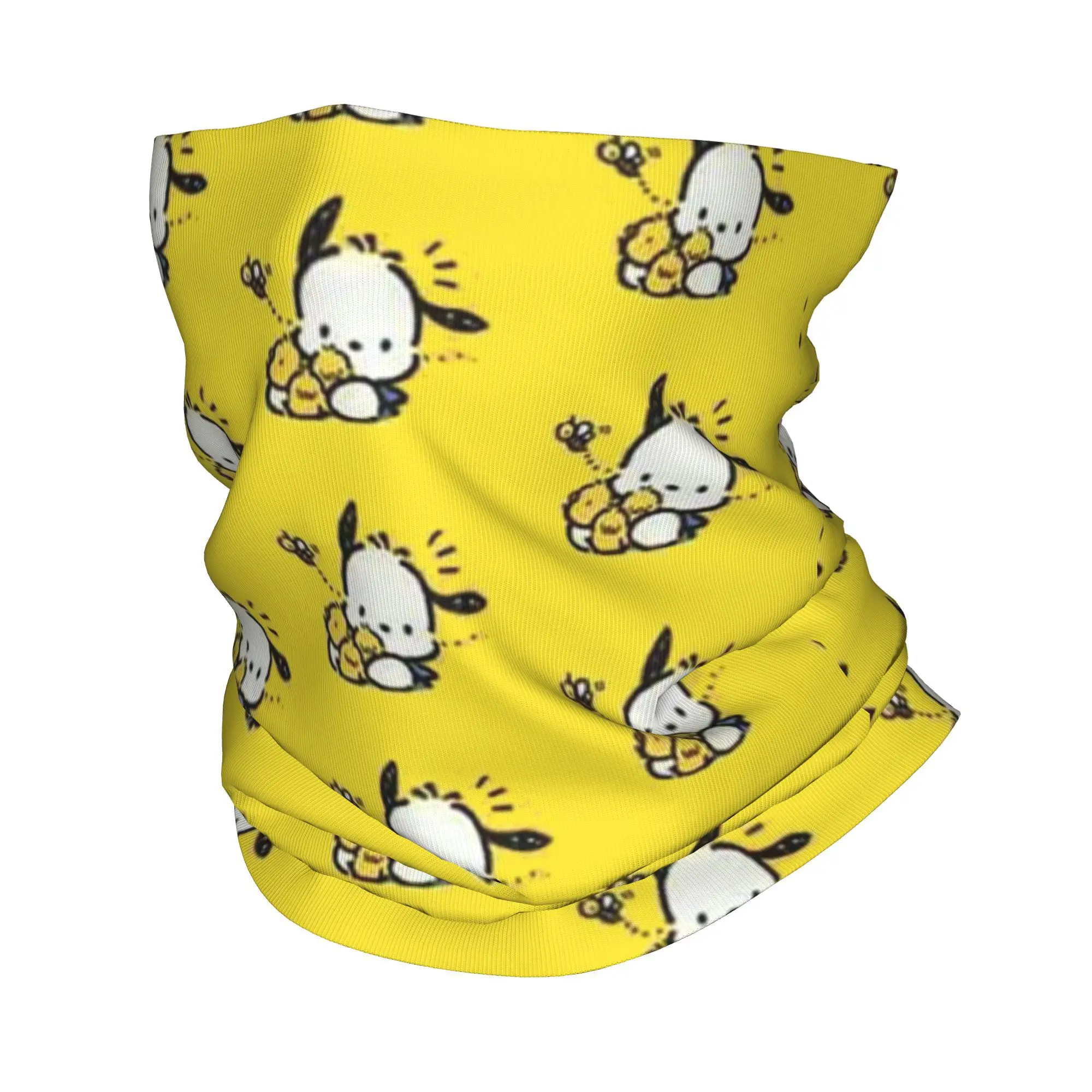 Пользовательские аниме Pochacco Kawaii мультфильм бандана зимняя утеплитель для шеи
