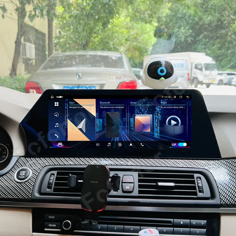 Автомобильный радиоприемник CarPlay для BMW серии 7 F01 F02 2011-2014 Android 13 QLED Экран