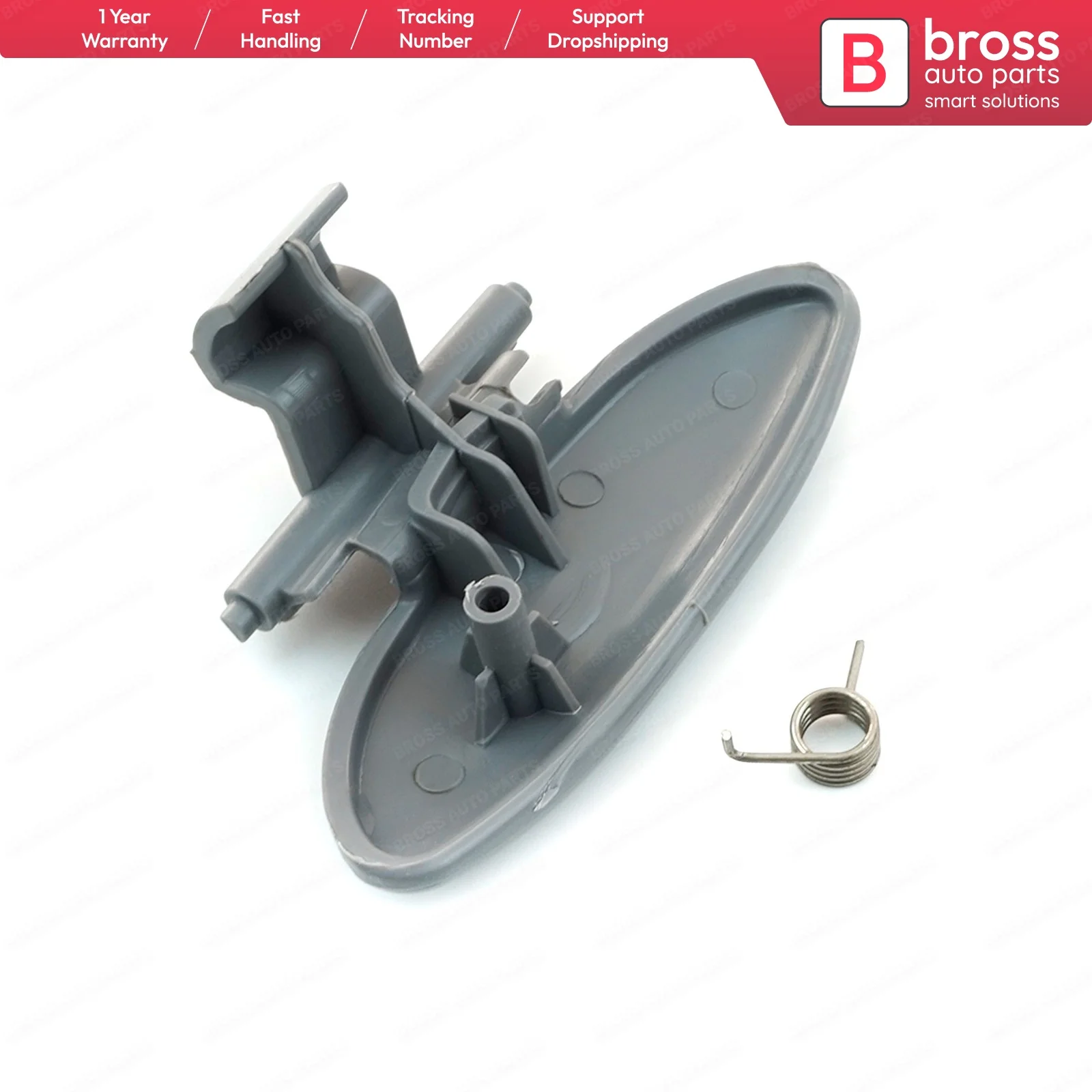 Автозапчасти Bross BDP987 Открыватель для перчаток крышки ручки кнопки 8218.A3 серого
