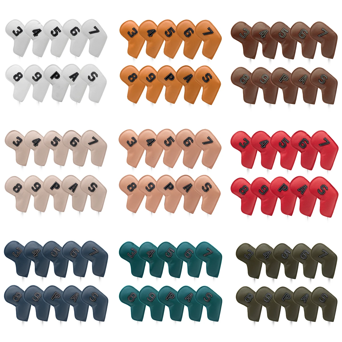 Заводская цена 10 шт./компл. набор металлических чехлов для гольфа головные уборы