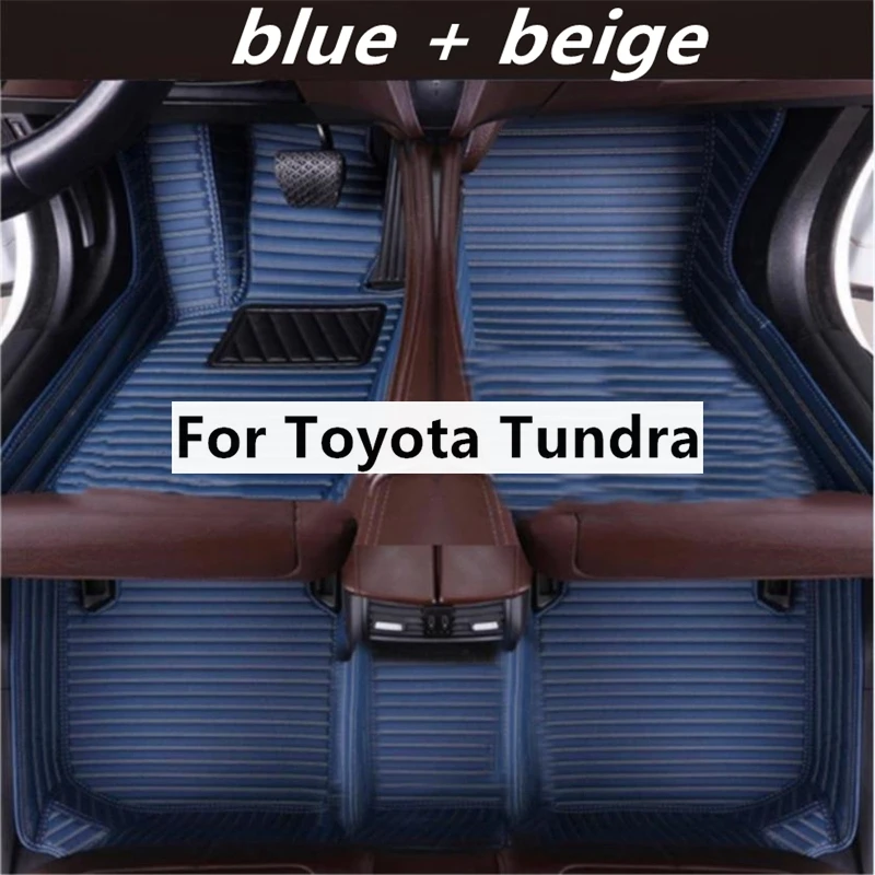 

Автомобильные напольные коврики с поперечным зерном на заказ для Toyota Tundra Foot Coche, аксессуары, автомобильные коврики