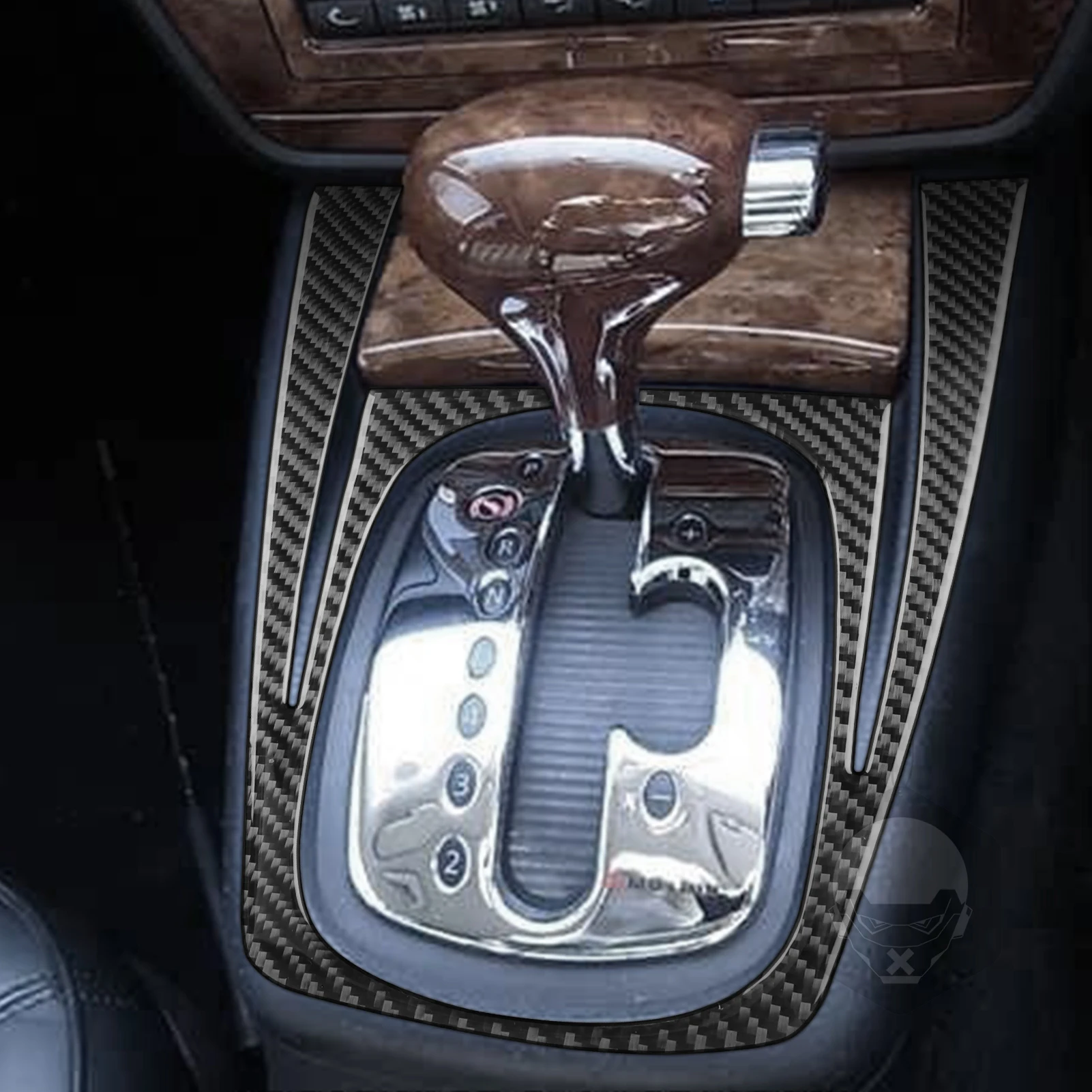 Фото Для Volkswagen Passat B5 2001-2005, стеклоподъемник из углеродного волокна с переключением передач, воздуховыпускная панель, набор аксессуаров для салона автомобиля, наклейка №2
