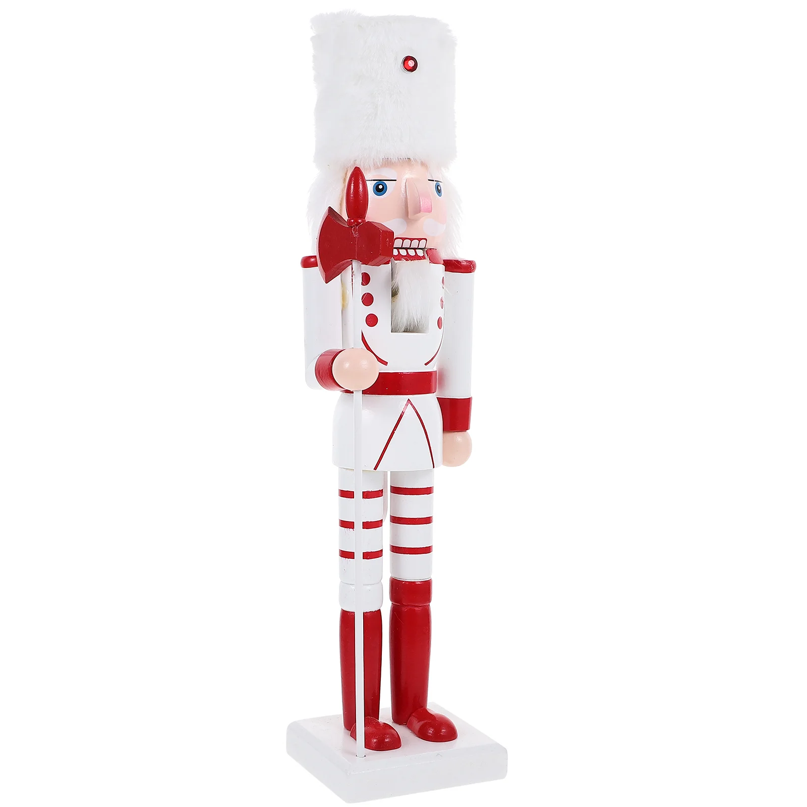 

Delicate Wood Craft Nutcracker Soldier Household Xmas Decoration Christmas Table Centerpiece Nutcracker