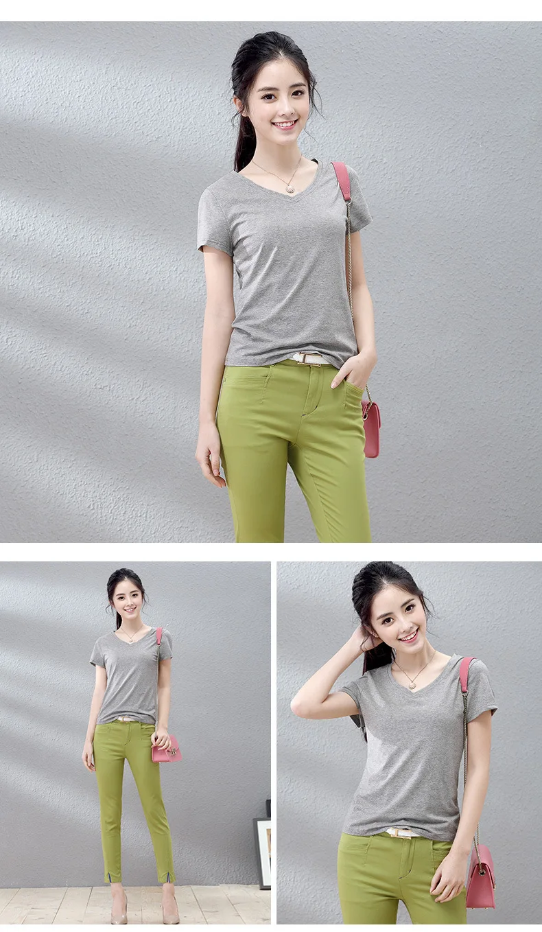 

2022new summer wear short sleeves T-shirt women and regular bottoming shirt round neck