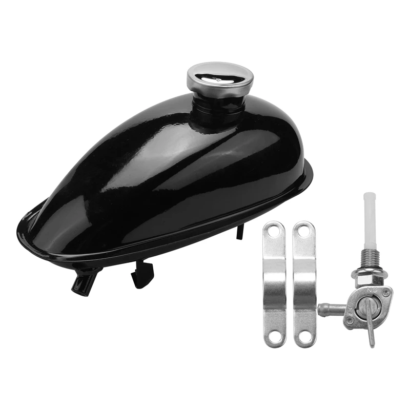 

2L Motorized Bike Motorcycle Fuel Tank Fit for 49Cc 50Cc 60Cc 66Cc 80Cc Engine Motorized Bike Motorcycle Fuel Gas Tank