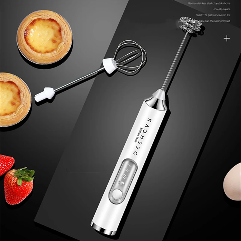 Electric Milk Frother Foam Maker Egg Beater Egg Whisk Mixer Coffee Frothing Wand USB Portable Handheld Foamer High Egg Speed images - 6