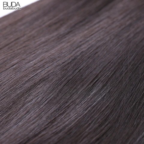 Синтетические пряди для наращивания волос BUDABUDABUDA, 22 дюйма, омбре, черные и светлые