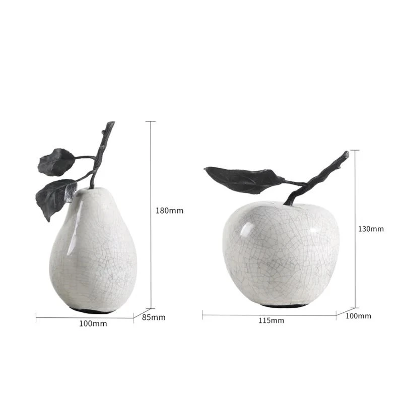 Керамические украшения потрескавшаяся текстура скульптура груши украшение