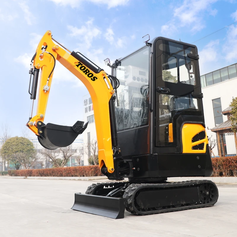 

2000kg Small Garden Digging Machine Construction Multifunctional Equipment Mini Crawler Excavator Low Price Mini Escavatore
