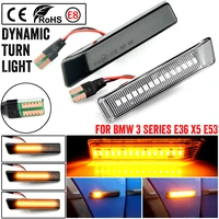 led dynamic turn signal light side marker blinker lamp for bmw e36 m3 facelift 1997 1999 x5 e53 1999 2006
