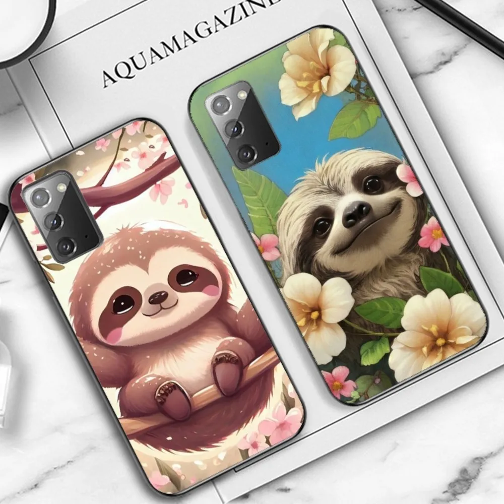 Чехол для телефона Cute Sloth Samsung A 13 21 30 31 32 51 52 53 70 Huawei Honor 50 60 OPPO vivo
