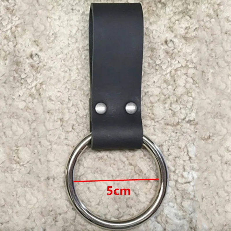 Средневековый металлический уплотнительный кольцо меч ножной кард кожаный