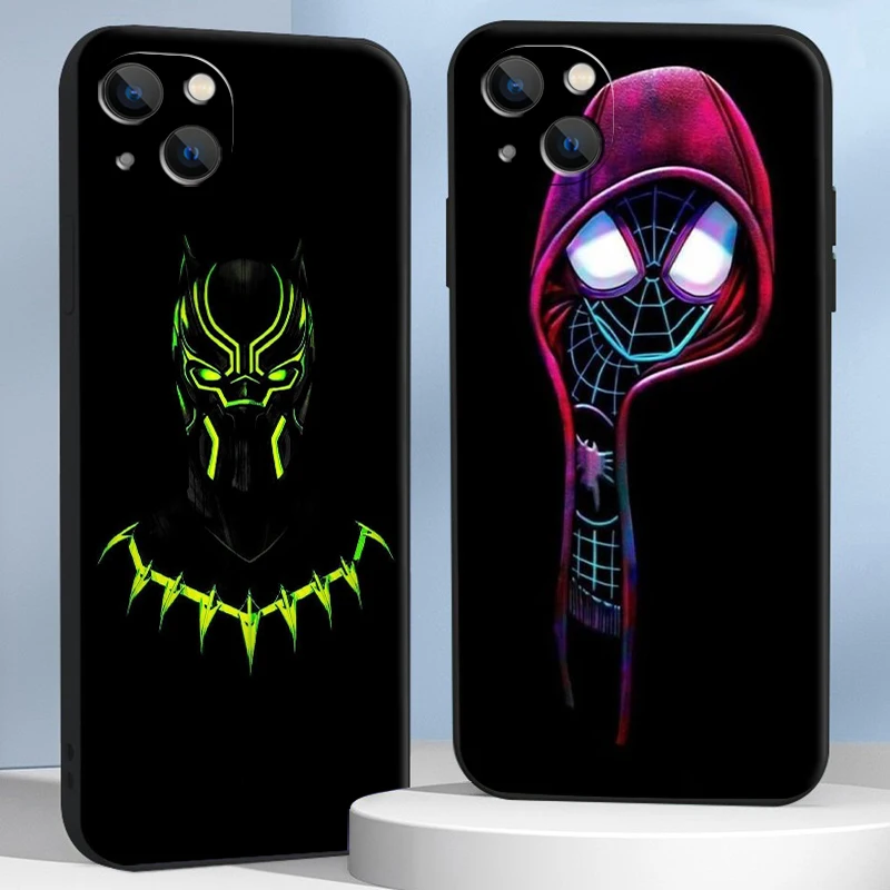 

Marvel Logo Phone Cases For iPhone 14 11 12 Pro MAX 6S 7 8 Plus XS MAX 12 13 Mini X XR SE 2020 Carcasa Soft TPU Coque