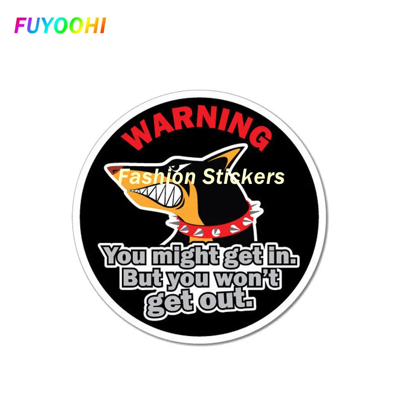 

FUYOOHI Exterior/Protection Boutique Stickers Funny Warning Dog Doberman Pet Car Sticker Decal PVC 12cm