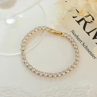 2022 new shiny zircon bracelet women bracelet 18k gold plated titanium steel diamond bracelet gift waterproof bracelet jewelry