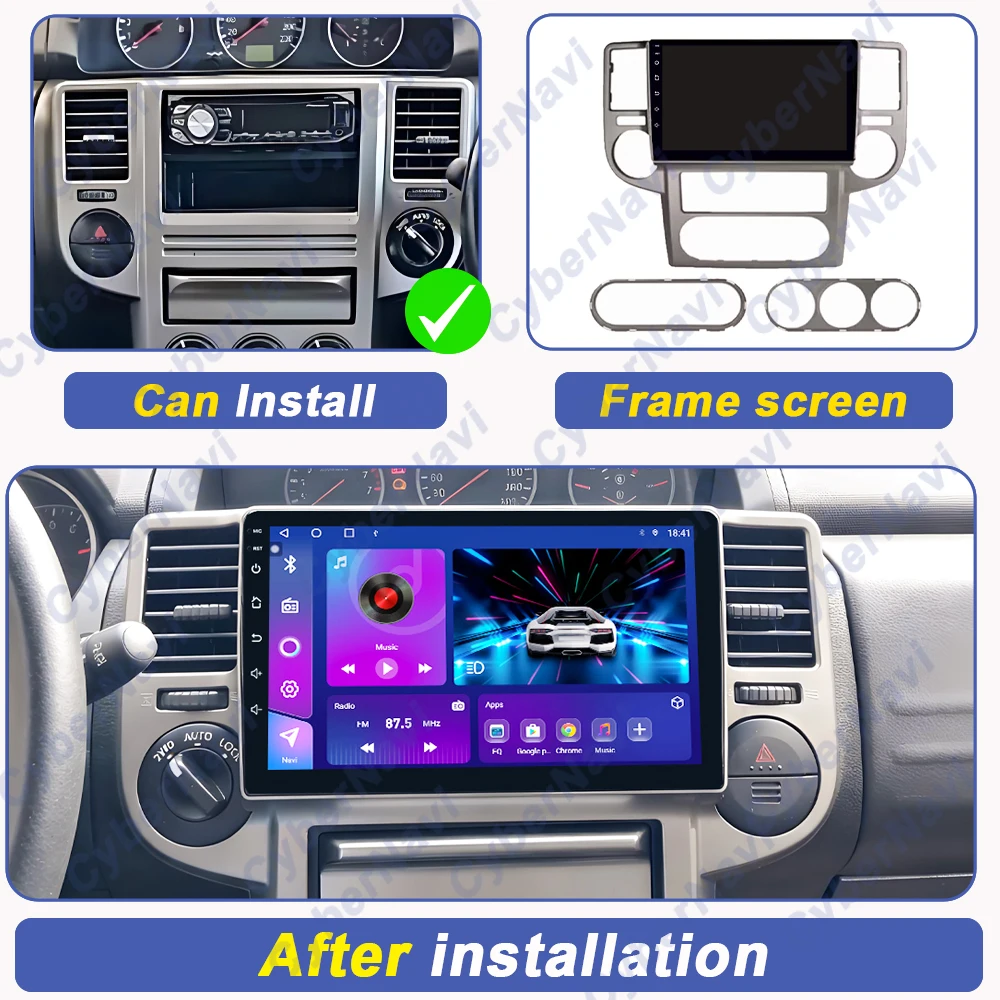 Фото Автомагнитола Android для NISSAN X-TRAIL Xtrail 2003-2007 с Carplay, Auto Player, мультимедиа, видео, GPS-навигацией, камерой заднего вида, экраном и Bluetooth №2