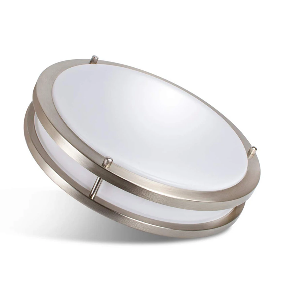 

Exquisite Round Flush Mount Light - Neat Look Smooth Line - Suitable For Bedroom Lighting Easy Warm Light 10inch 25cm