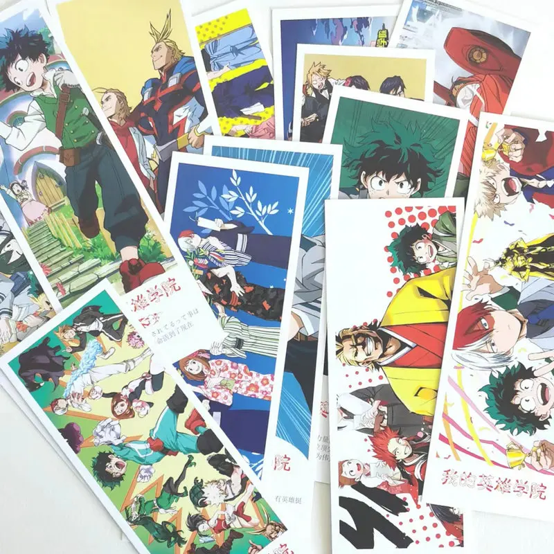 36 шт./компл. бумажная Закладка в аниме Моя геройская Академия канцелярские