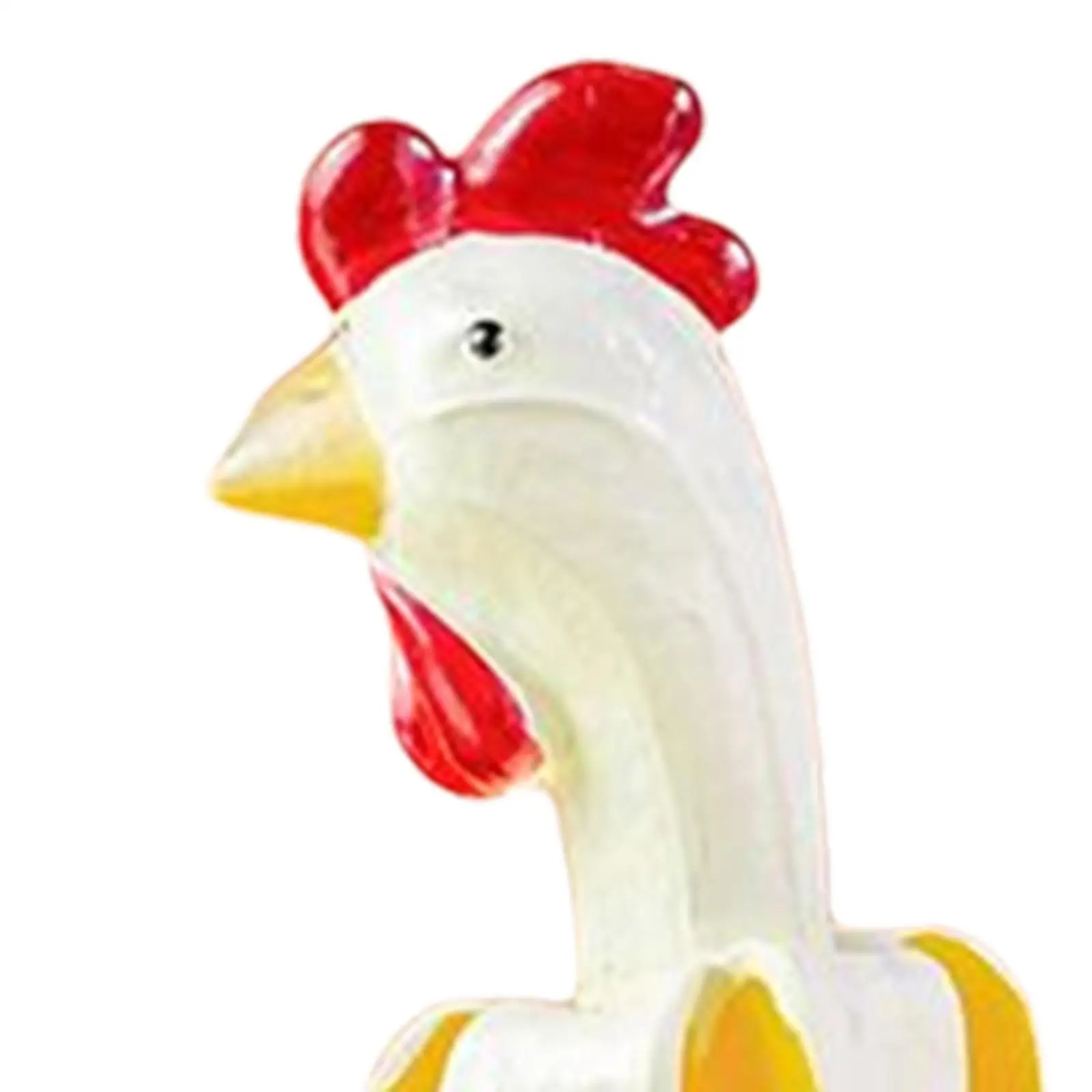 

Banana Chicken Statues Hen Sculptures Rooster Resin Figurines 9x7 9x15cm