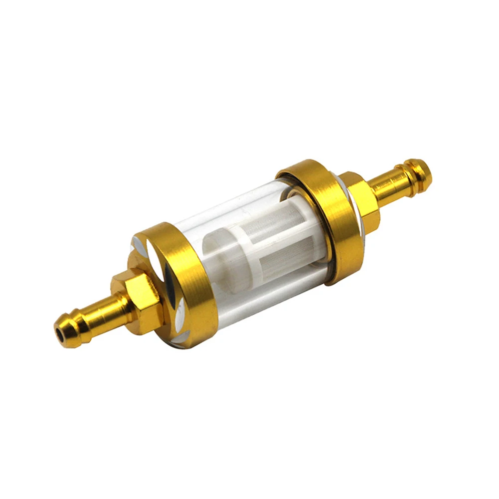 

Universal Petrol Styling Auto Parts Easy Install Mini Car Fuel Filter Professional Engine Accessories Aluminum Alloy Inline