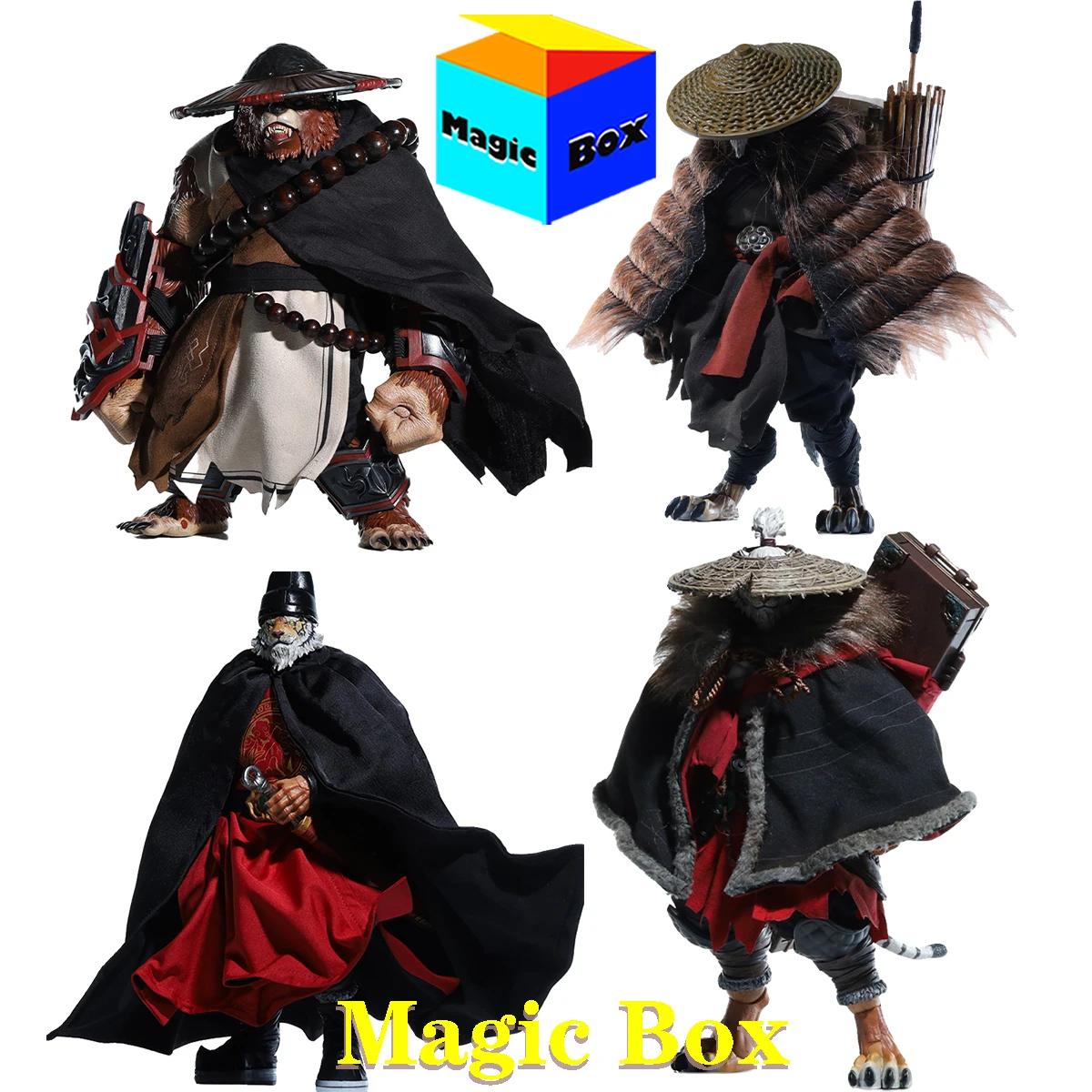 

1/12 Werewolf Tiger Bear Swordsman Constable Uniform Clothes Weapons Sets Model for 6" FuRay Planet Memory Toys Action Figure