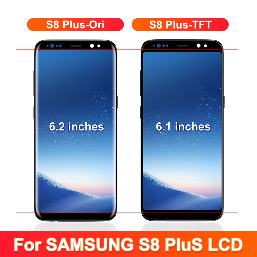 Протестировано для Samsung Galaxy S8 Plus ЖК-дисплей G955 G955F SM-G955FD G955W + с цифровым