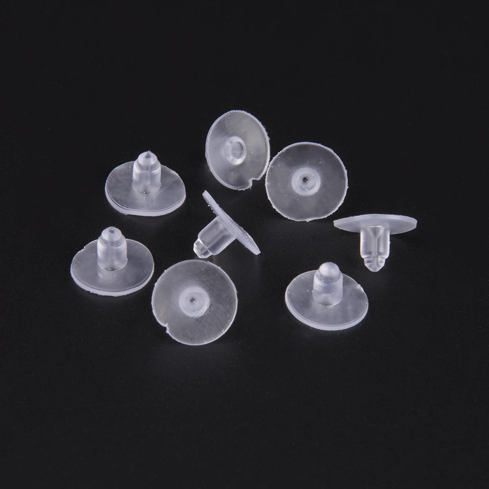 

100 шт./лот резиновые заглушки для сережек, силиконовые заглушки для сережек, заглушки для сережек, заглушки для ювелирных изделий, застежки д...