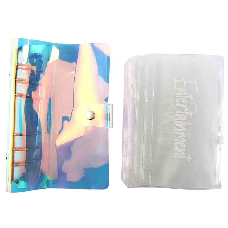 

A6 из искусственной кожи блокнот, магнитная папка для индивидуального планирования с 12 карманами, папка на молнии для блокнота, планировщика...