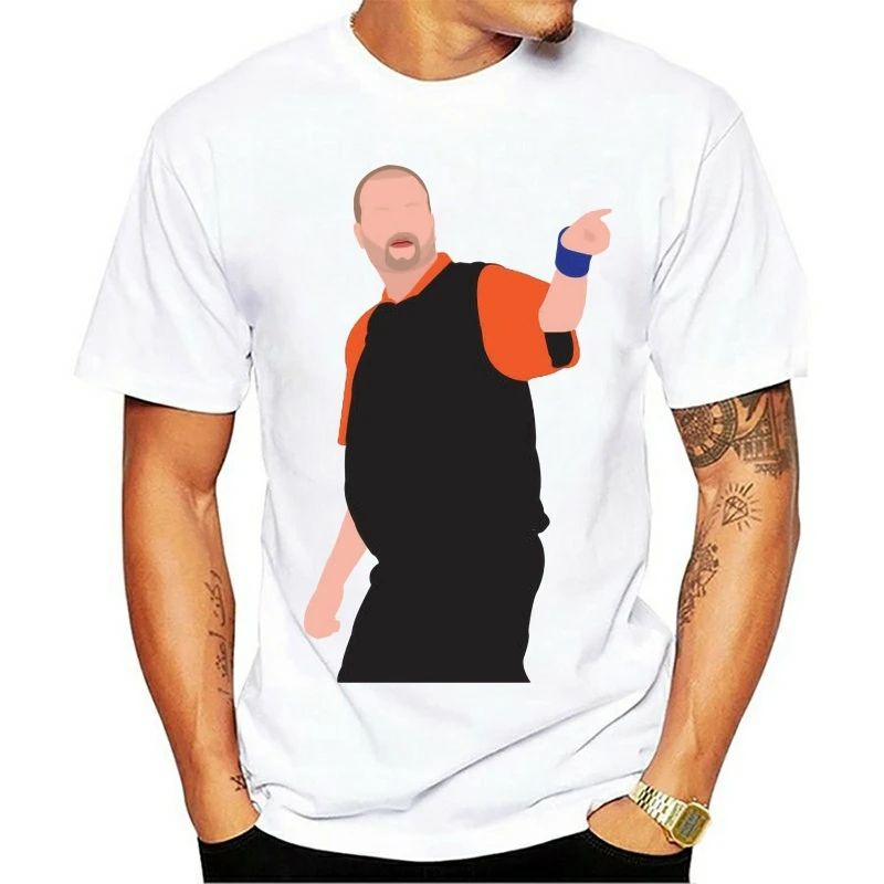 Raymond Van Barneveld Barney Army Darts Vector Hero футболка S-XL НЕОФИЦИАЛЬНАЯ летняя новинка с круглым