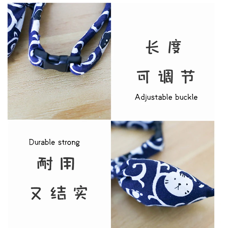 Регулируемый ошейник для собак японский бант шейный платок домашних животных с