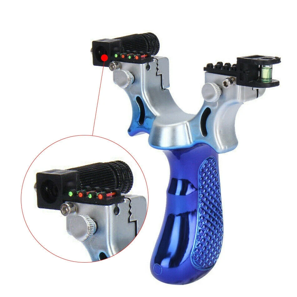 Рогатка высокоточная с лазерным и спиртовым уровнем быстросъемная катапульта