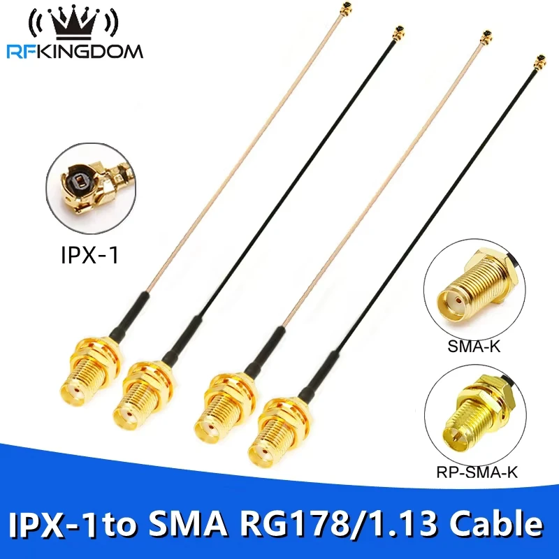 SMA auf IPX-1 Pigtail Jumper RP SMA Buchse auf U.fl IPX RG178 1,13 Kabel Buchsen Jack Anschlüsse Adapter für Wifi Router GPS AP