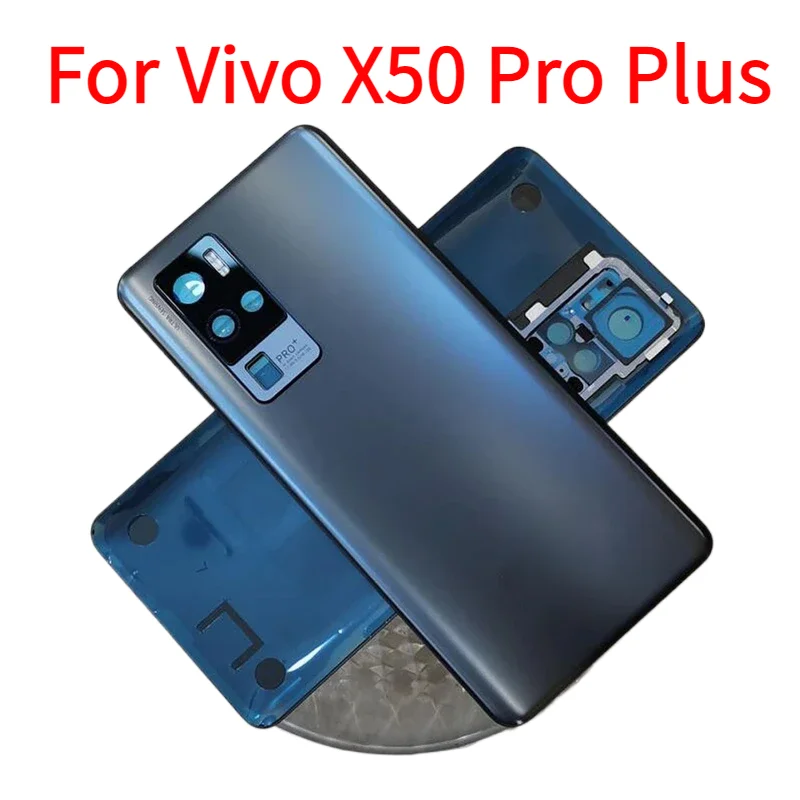 Задняя крышка батарейного отсека для Vivo X50 Pro Plus задняя телефона с клейкой заменой