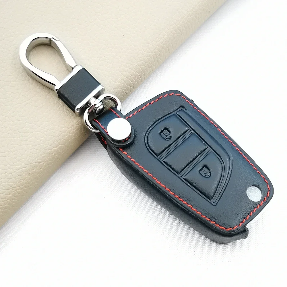 Кожаный Автомобильный пульт дистанционного управления с полным покрытием для