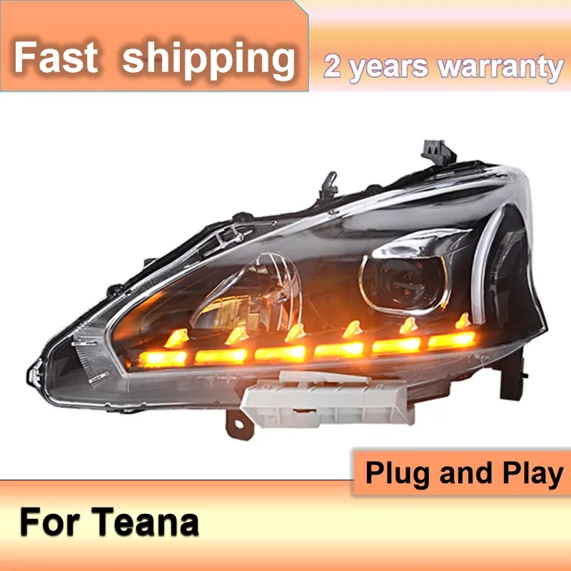 

Car Accessories for Nissan Teana Headlights 2013-2015 Altima Headlamp LED DRL Dynamic Turn Signal High Beam Projector Lens