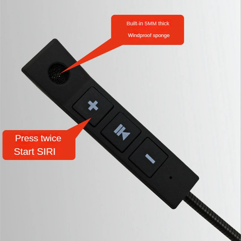 Bluetooth-гарнитура для мотоциклетного шлема с шумоподавлением BT5.0 180-2000 кГц